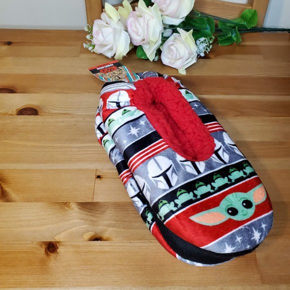 Star wars - Women's Star Wars the Mandalorian Slipper Socks Shoe Size 7-9.5 - Picture 2 of 8